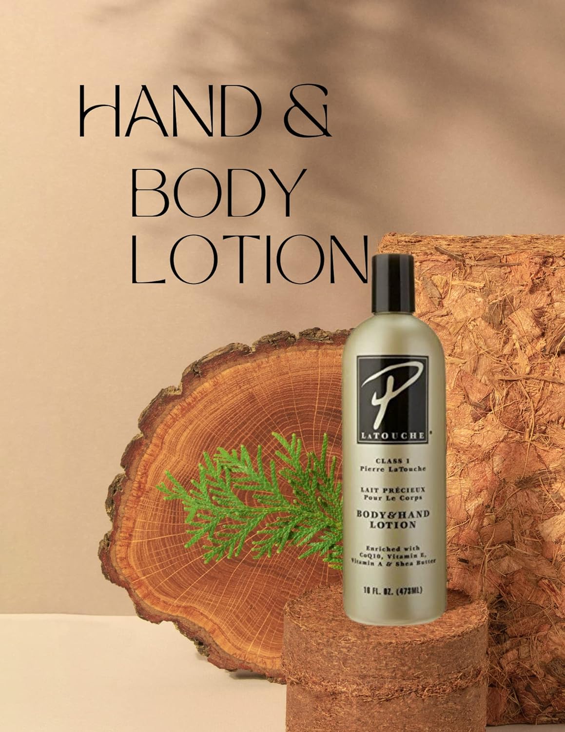 P. LaTOUCHE Body & Hand Lotion 16 Ounce (473ml) (3 Pack)