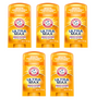 ARM & HAMMER ULTRA MAX Solid Antiperspirant Deodorant, Wide Stick, Unscented, 1 oz. (Pack of 5)